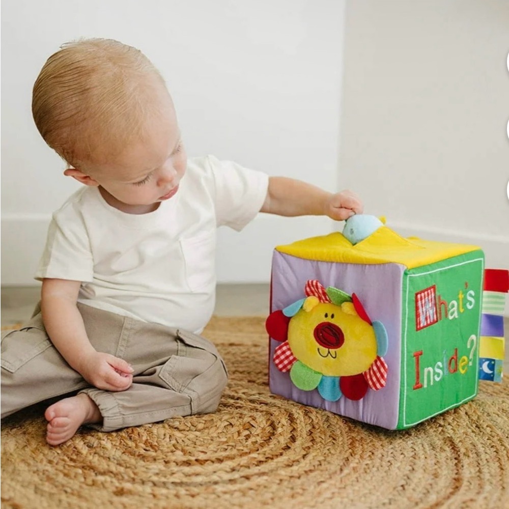 Interactive Green Soft Book with Plush Toys